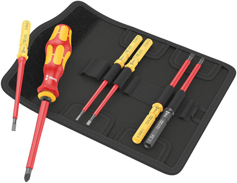 Wera 05006601001 Kraftform Kompakt VDE 7 Universal 2 Tool finder, 7 pieces