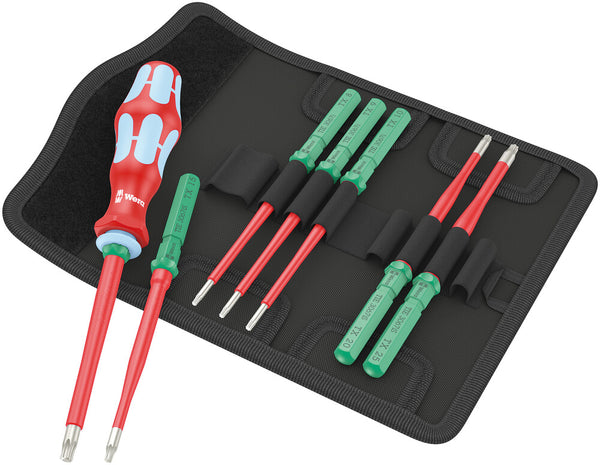 Wera 05006630001 Kraftform Kompakt VDE Stainless 8 extra slim 1 Tool finder, 8 pieces