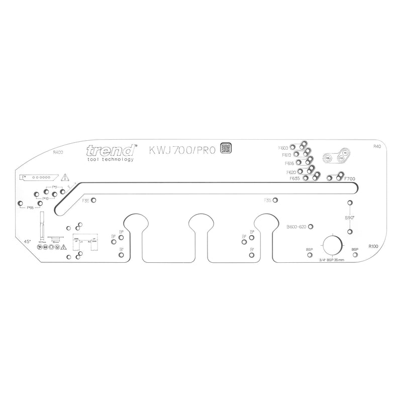 Trend Tools KWJ700/PRO 700Mm Professional Multi-Material Worktop Jig