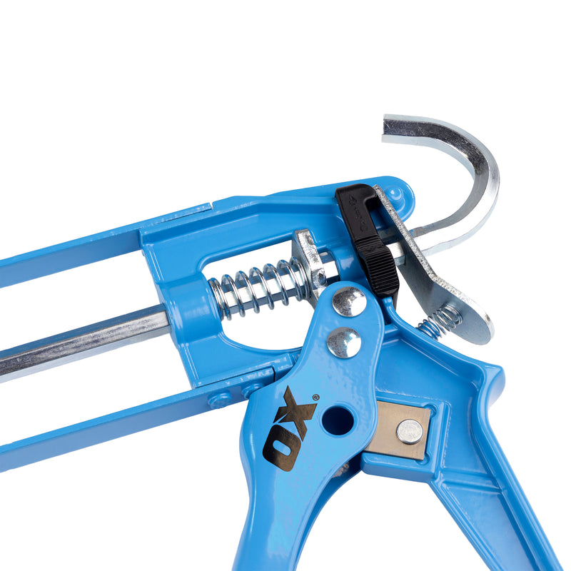 OX Hand Tools T046506 400ml Skeleton Caulk Gun | 10:1 Thrust Ratio