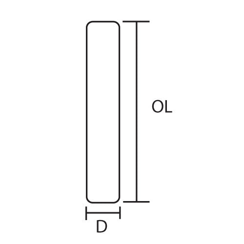 Trend Tools WP-LOCK/T/14 Lock Template Perko R2 Rectangle 25Mm X 51Mm