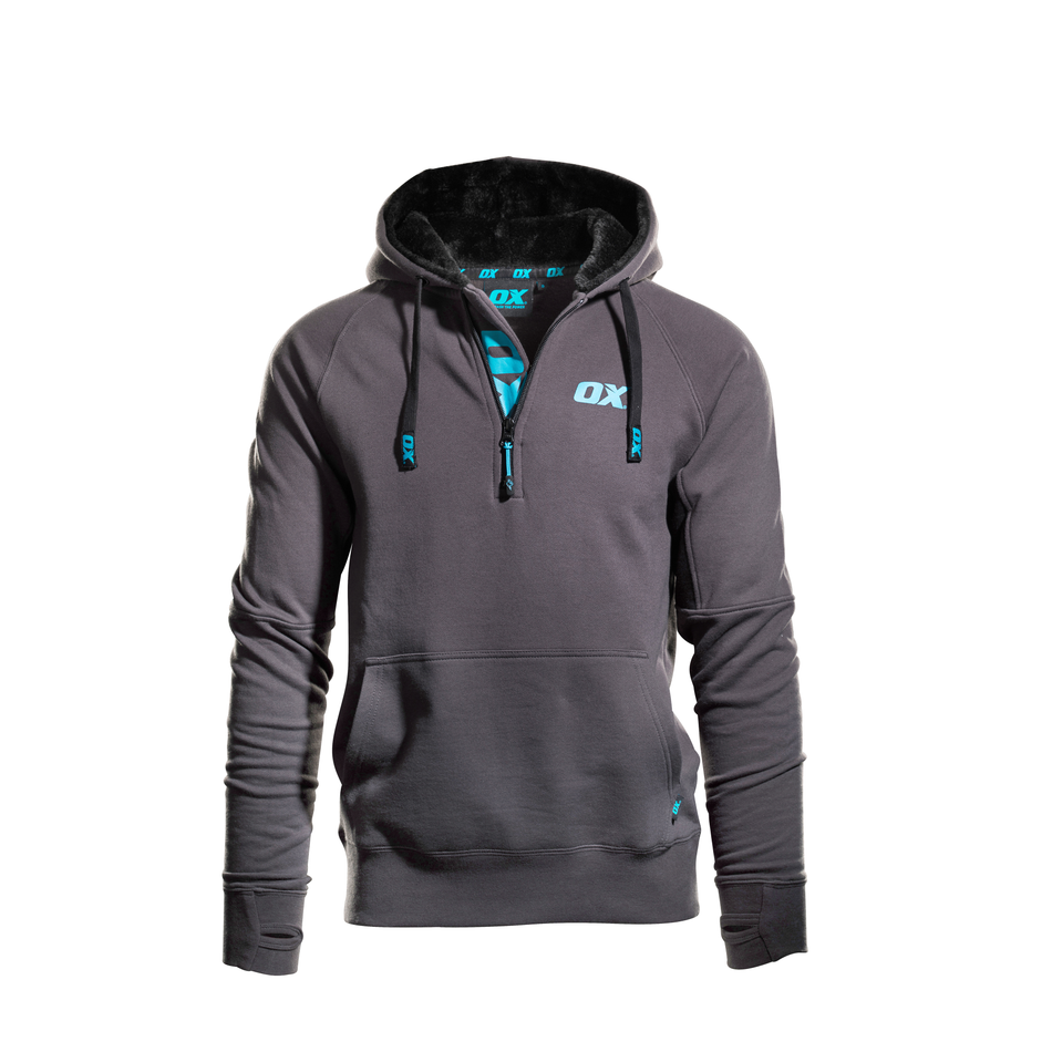 OX Tools OX-W550404 Hoodie - L - Black - Grey