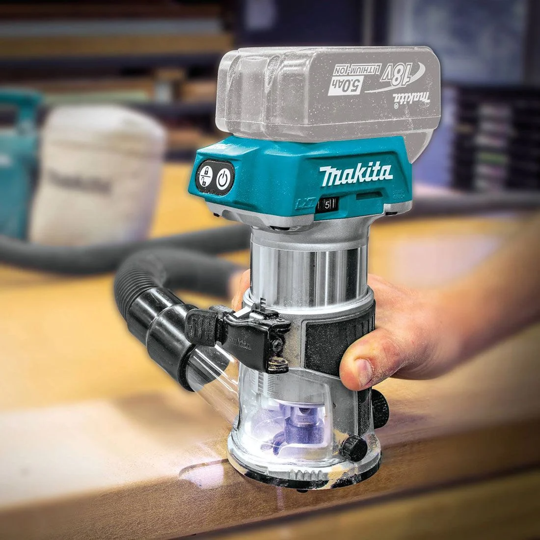 Fresadora Makita 18V DRT50ZX4 - Elect. S.A
