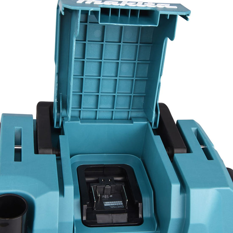 Makita DVC750LZ Dust Extractor LXT Compact brushless dry dust extractor for cleaning or use with a machine