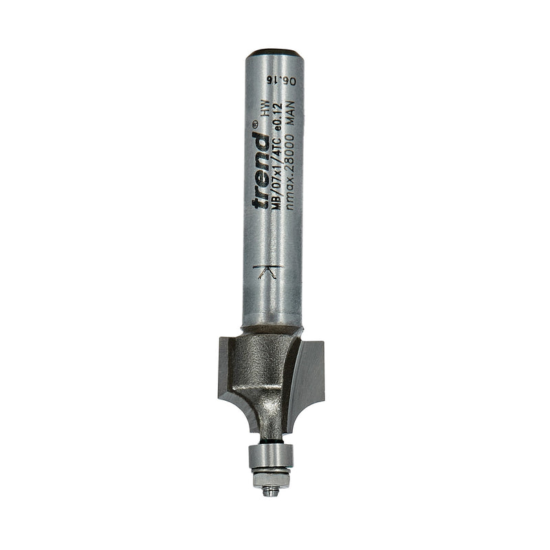 Trend Tools MB/07X1/4TC Mini Guided Round Over Radius 3.2Mm X 11.1Mm