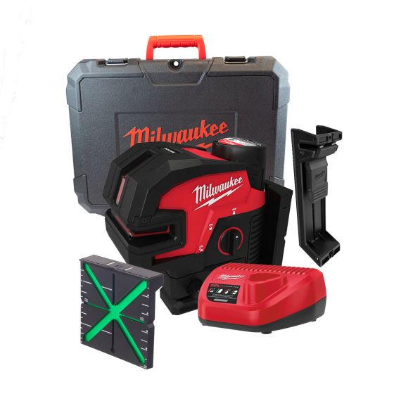 Milwaukee 4933479204 M12 CLL4P-301C cross line laser with 4 points