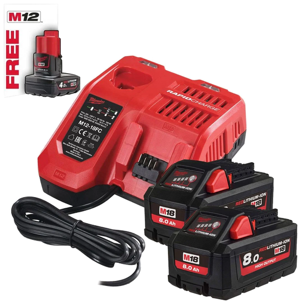 Milwaukee 4933471074 M18 HNRG-802 High Output NRG Pack