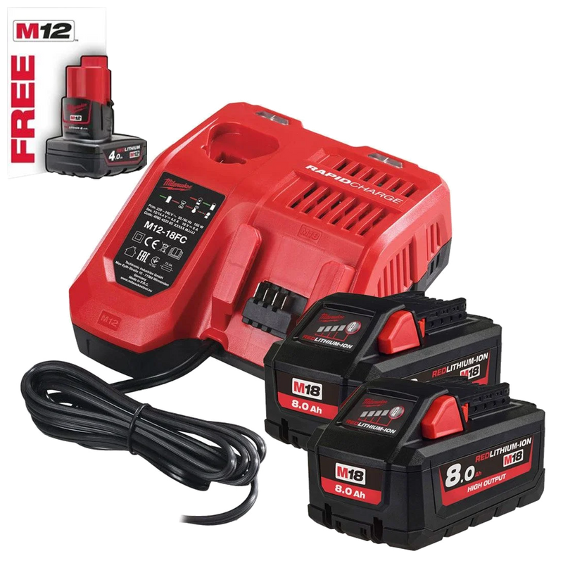 Milwaukee 4933471074 M18 HNRG-802 High Output NRG Pack