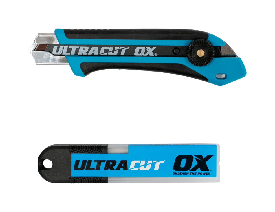 Pro Snap Off Knife & 5 Blades Combo Pack - 1-Inch / 25mm