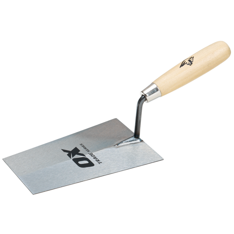 OX Tools OX-T017618 Trade Bucket Trowel - Wooden Handle 7" / 180mm