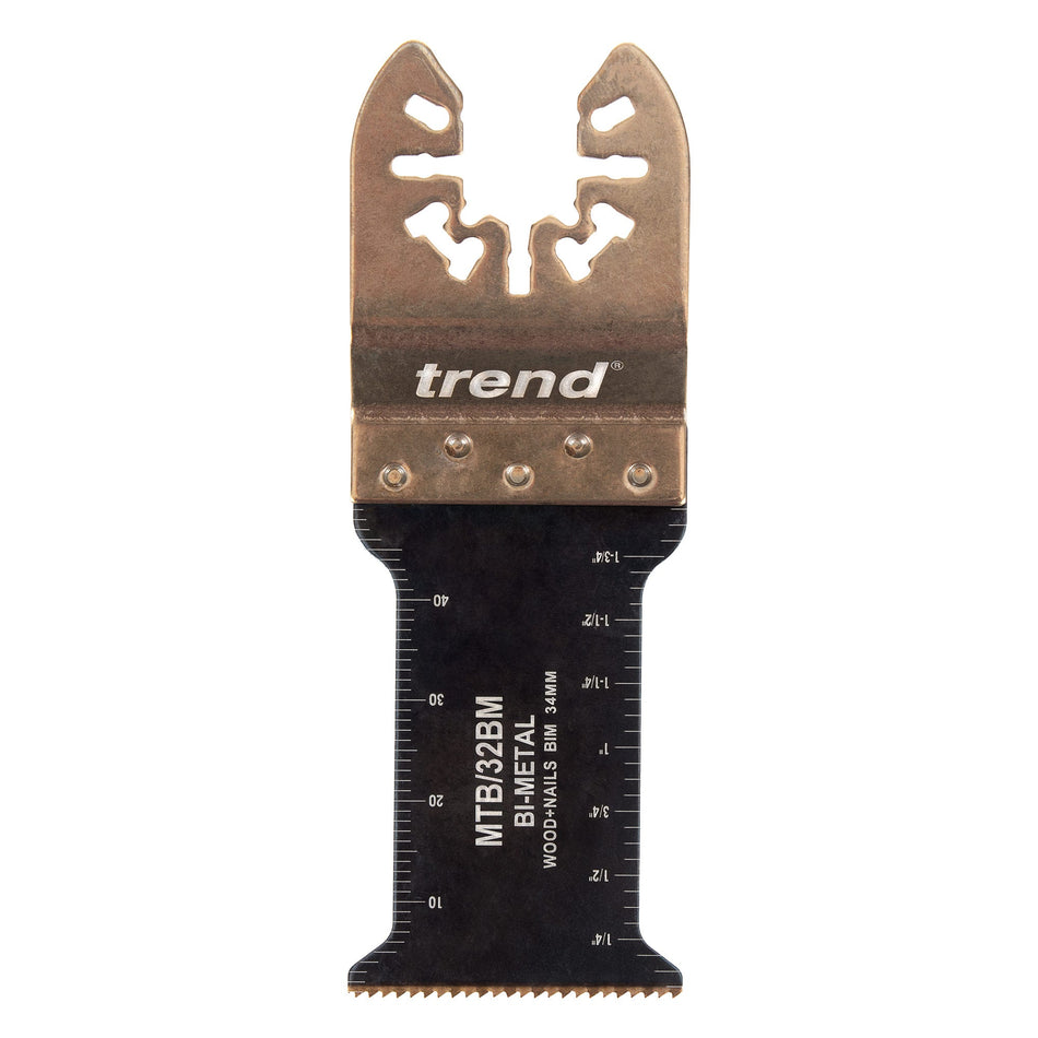 Trend Tools MTB/32BM Universal 34Mm Fine Tooth Bi-Metal Multi-Tool Blades, 5 Pack