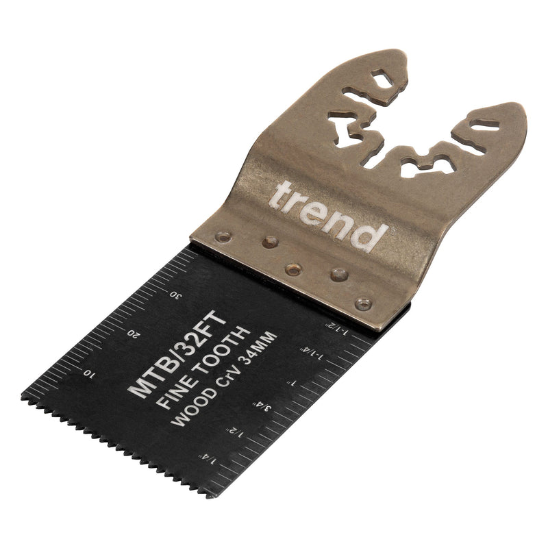 Trend Tools MTB/32FT Universal 34Mm Fine Tooth Crv Multi-Tool Blades, 5 Pack