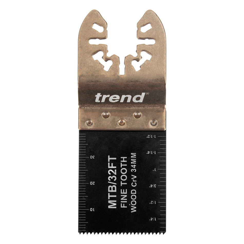 Trend Tools MTB/32FT Universal 34Mm Fine Tooth Crv Multi-Tool Blades, 5 Pack