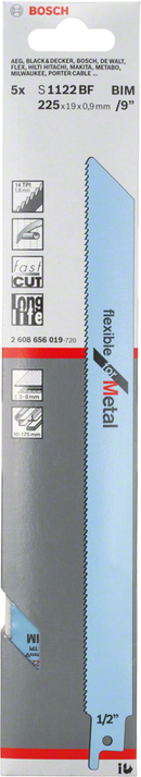 Bosch 2608656019 S 1122 BF Flexible for Metal Reciprocating Saw Blade For reciprocating saws