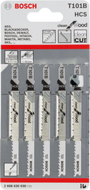 Bosch 2608630030 T 101 B Clean for Wood Jigsaw Blade For jigsaws