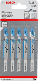 Bosch 2608631013 T 118 A Basic for Metal Jigsaw Blade For jigsaws