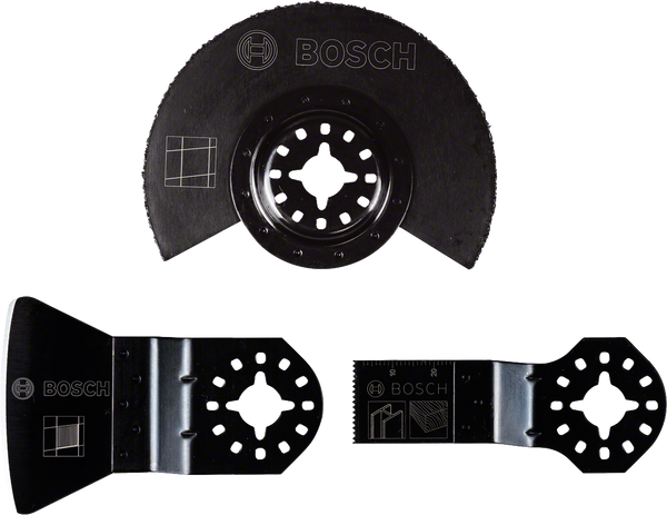 Bosch 2608662342 Basic Tile Set for Multi-Tools, 3-Piece For oscillating multitools