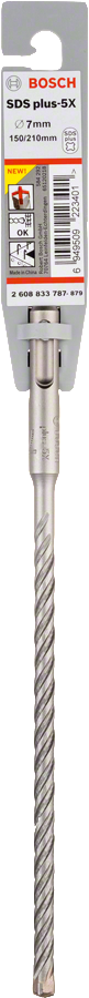 Bosch 2608833787 PRO SDS plus-5X Hammer Drill Bit For rotary hammer drills 7 x 150 x 210 mm