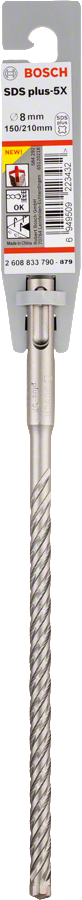Bosch 2608833790 PRO SDS plus-5X Hammer Drill Bit For rotary hammer drills 8 x 150 x 210 mm