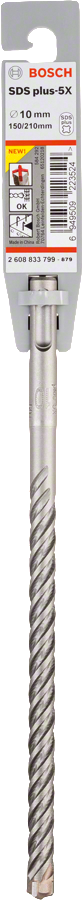 Bosch 2608833799 PRO SDS plus-5X Hammer Drill Bit For rotary hammer drills 10 x 150 x 210 mm