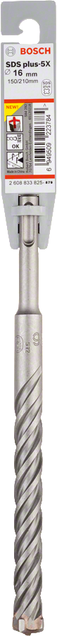 Bosch 2608833825 PRO SDS plus-5X Hammer Drill Bit For rotary hammer drills 6 x 150 x 210