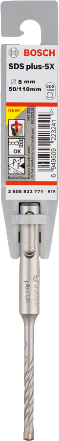 Bosch 2608833771 PRO SDS plus-5X Hammer Drill Bit For rotary hammer drills 5 x 50 x 110 mm