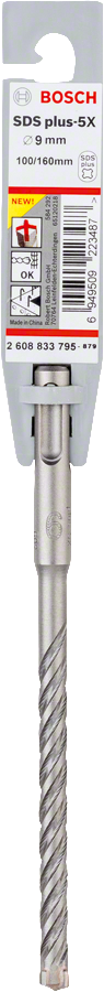 Bosch 2608833795 PRO SDS plus-5X Hammer Drill Bit For rotary hammer drills  9 x 100 x 160 mm