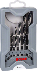 Bosch 2608577347 HSS Twist Drill Bit PointTeQ Set, 7-Pieces For rotary drills/drivers