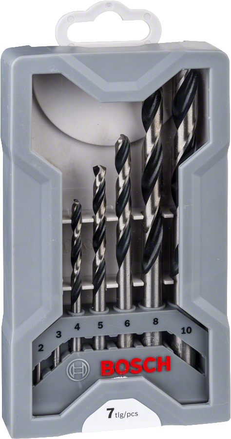 Bosch 2608577347 HSS Twist Drill Bit PointTeQ Set, 7-Pieces For rotary drills/drivers