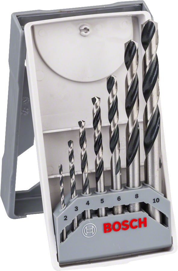 Bosch 2608577347 HSS Twist Drill Bit PointTeQ Set, 7-Pieces For rotary drills/drivers
