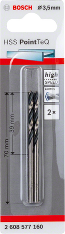 Bosch 2608577160 HSS Twist Drill Bit PointTeQ For rotary drills/drivers 3.5mm