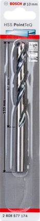 Bosch 2608577174 HSS Twist Drill Bit PointTeQ For rotary drills/drivers 10.0mm