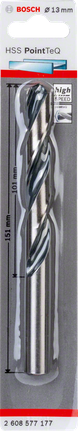 Bosch 2608577177 HSS Twist Drill Bit PointTeQ For rotary drills/drivers 13.0mm
