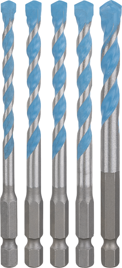Bosch 2608900586 EXPERT HEX-9 Multi Construction Drill Bit Set For impact drill/drivers, For rotary drills/drivers, For impact screwdrivers 5,5/6/6/7/8 mm 5-pc