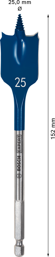 Bosch 2608900322 EXPERT Self Cut Speed Spade Drill Bit For rotary drills/drivers, For impact drill/drivers 25mm x 152mm