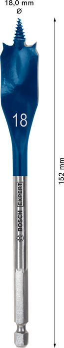 Bosch 2608900317 EXPERT Self Cut Speed Spade Drill Bit For rotary drills/drivers, For impact drill/drivers 18mm x 152mm