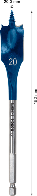 Bosch 2608900319 EXPERT Self Cut Speed Spade Drill Bit For rotary drills/drivers, For impact drill/drivers 20mm x 152mm