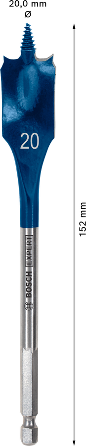 Bosch 2608900319 EXPERT Self Cut Speed Spade Drill Bit For rotary drills/drivers, For impact drill/drivers 20mm x 152mm