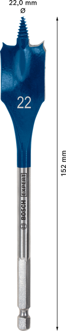 Bosch 2608900320 EXPERT Self Cut Speed Spade Drill Bit For rotary drills/drivers, For impact drill/drivers 22mm x 152mm