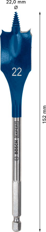 Bosch 2608900320 EXPERT Self Cut Speed Spade Drill Bit For rotary drills/drivers, For impact drill/drivers 22mm x 152mm