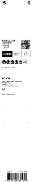 Bosch 2608900368 EXPERT Thick Tough Metal S1155CHC Blade For reciprocating saws