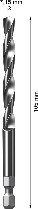 Bosch 2608900528 Pilot Drill for EXPERT Power Change Plus For rotary drills/drivers, For impact drill/drivers