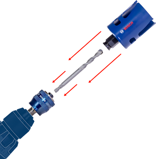 Bosch 2608594231 76mm Progressor Holesaw for Multi-Purpose