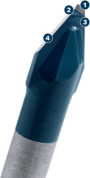 Bosch 2608900591 EXPERT HEX-9 Hard Ceramic Drill Bit For impact drill/drivers, For rotary drills/drivers, For impact screwdrivers 7.0mm