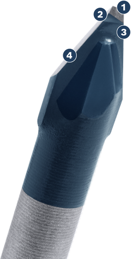 Bosch 2608900591 EXPERT HEX-9 Hard Ceramic Drill Bit For impact drill/drivers, For rotary drills/drivers, For impact screwdrivers 7.0mm
