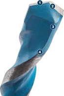 Bosch 2608900572 EXPERT HEX-9 Multi Construction Drill Bit For impact drill/drivers, For rotary drills/drivers, For impact screwdrivers 5.5 x 60 x 100 mm