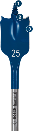 Bosch 2608900333 EXPERT Self Cut Speed Spade Drill Bit Set For rotary