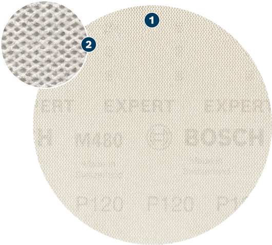 Bosch 2608901203 EXPERT M480 Net Starter Kit For random orbital sanders, For orbital sanders 150 mm 7-pc