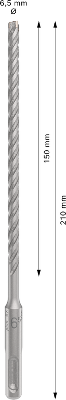 Bosch 2608833783 PRO SDS plus-5X Hammer Drill Bit For rotary hammer drills 6.5 x 150 x 210 mm