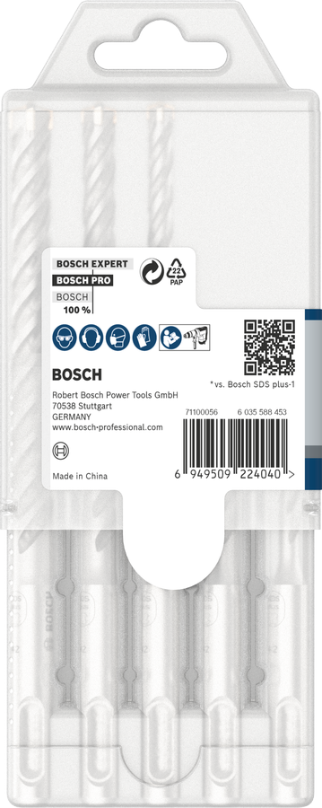 Bosch 2608833910 PRO SDS plus-5X Hammer Drill Bit Set For rotary hammer drills, For breakers